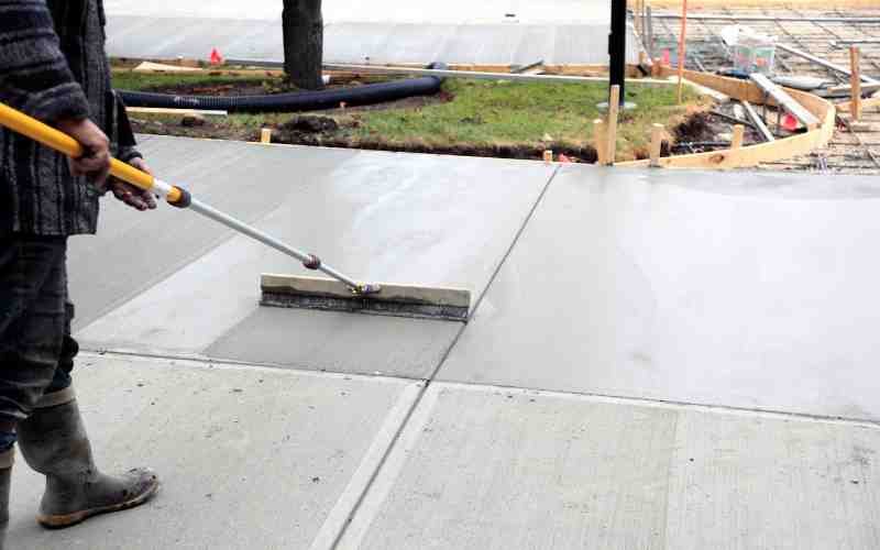 concrete driveway