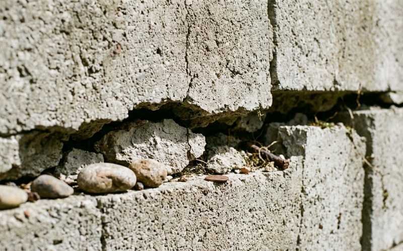 Crack on Retaining Wall